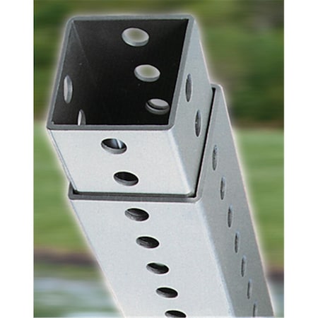 Beloved Steel Telescopic Square Mounting Post - 4-8 Ft. Height BE2564993