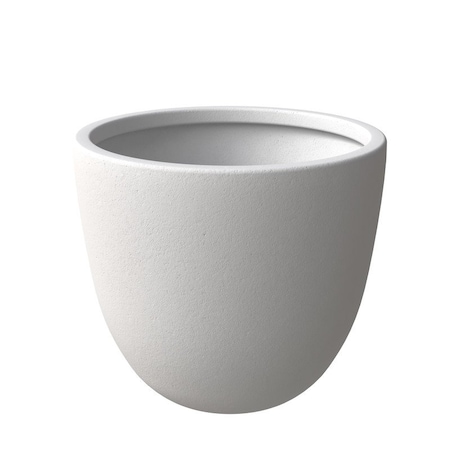Leisuremod Dahlia Tapered Round Fiberstone & MgO Clay Planter with Cover, Weather-Resistant DP14W