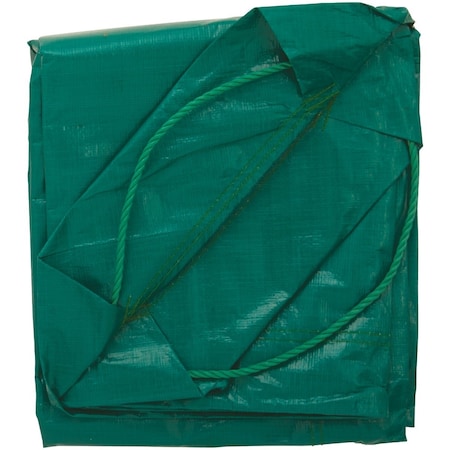 Do It Best 6 Ft. x 6 Ft. Poly Fabric Green Lawn Cleanup Tarp 717068
