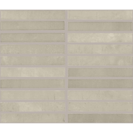 Daltile Miramo 1'' x 6'' Ceramic Straight Joint Wall Mosaic, 10PK MR46STJ16MBMSGL