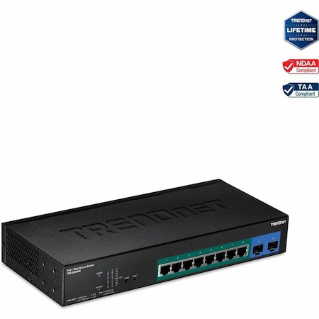 Trendnet 10-PORT GIGABIT WEB SMART POE+ SWITCH IN TPE-082WS