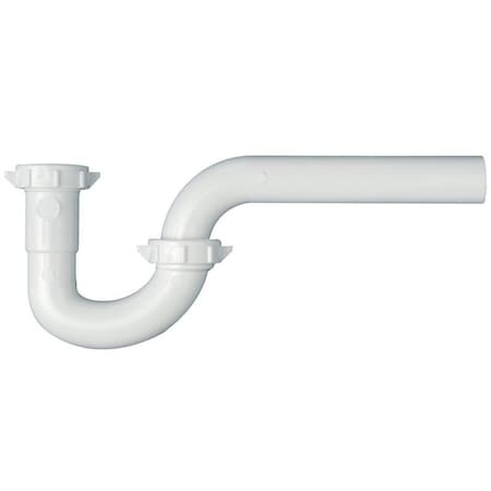 Plumb Pak P-Trap, 1-1/4 in, Slip, Plastic, White PP941W