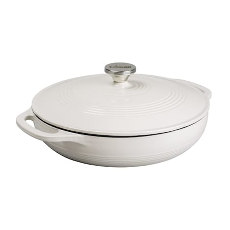 Lodge 3.6 Quart Oyster Enameled Cast Iron Casserole EC3CC13