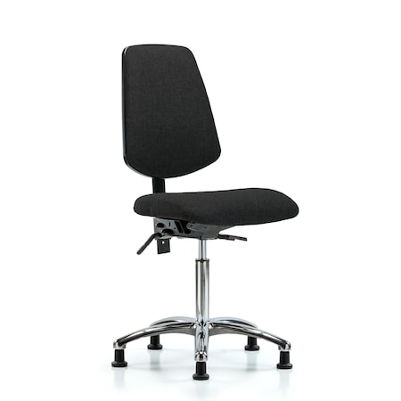 Blue Ridge Ergonomics Fab Med Bench Chair, Bk, Chrm, Glds, Blk, No Arms, 22" to 29" Height, Black BR-FMBCH-MB-CR-T0-A0-NF-RG-F42