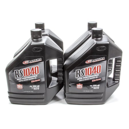 Maxima Racing Oils 39-169128 ZDDP 10W40 Synthetic RS1040 Motor Oil - 1 gal, 4PK MAX39-169128
