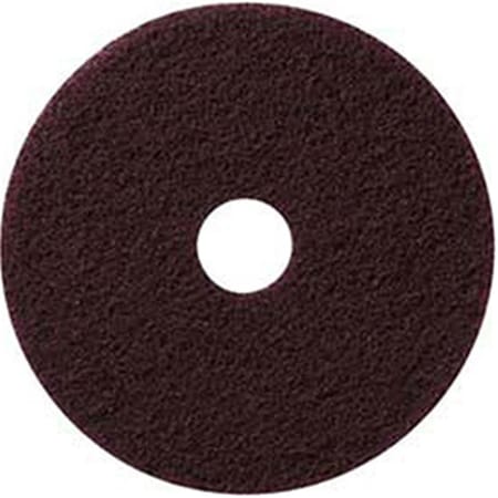 Americo Mfg 13 in. Maroon EcoPrep EPP Chemical Free Stripping Pad - 10 Per Case, 10PK 261880MR