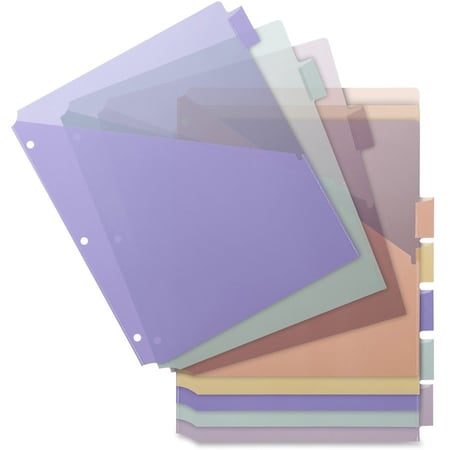 Business Source Pocket Index Dividers, Multi, 8PK BSN32372