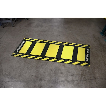 Creative Safety Supply Crosswalk Floor Sign, 48 in Height, 24 in Width FS40095-24X48