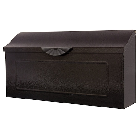 Architectural Mailboxes Amboy Horizontal Wall-Mount Mailbox, Black MB676BAM