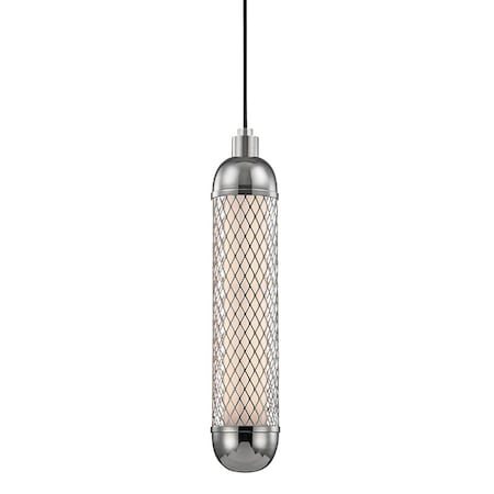 Hudson Valley Lighting Hayes 1 Light Pendant 4.5 In. Polished Nickel 1624-PN