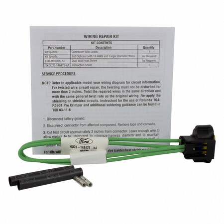 Motorcraft Fog Light Switch Connector,  WPT1497