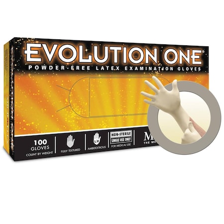 Ansell Healthcare Products Microflex Evolution One Latex Gloves, Powder-Free, Medical-Grade, Extra Small, 100PK 036200-XS