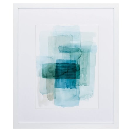 Homeroots 30" X 36" White Frame Wave Spector I 365431