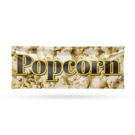 Signmission Popcorn, 48 Inch x 120 Inch, Vinyl Banner B-120-30814
