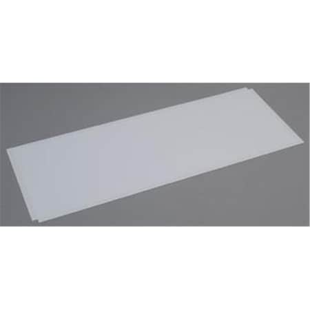 Evergreen 0.06 in. Styrene Plain Sheet Railroad Scratch Building Supply, Opaque White EVG9106