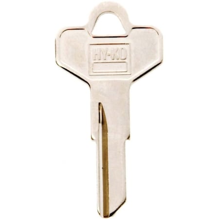 Hy-Ko Key Blank, Brass, Nickel, For: Dexter Cabinet, House Locks and Padlocks 11010DE2