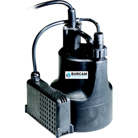 Burcam 0.16 HP Utility Pump Automatic Dewatering 300506S