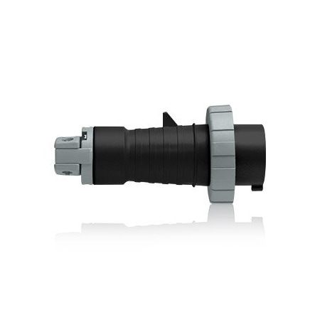Leviton Industrial Grade Plug, Watertight, 30Amp, 347/600 Volt 3-Phase WYE 530P5WLEV