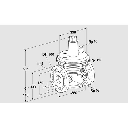 Honeywell Kromschroder GOV, GAS, VGBF 100F10 3 KS86051210