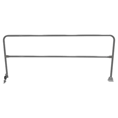 Vestil Steel Dock Safety Swing Gate 9 Ft. Length Gray Semi Gloss SSG-9-GYSG