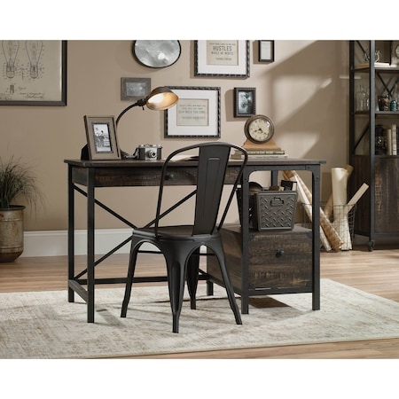 Sauder Desk, 29.528 in H, 47.48 in W X Carbon Oak 423912