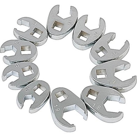 Sunex Metric Flare Nut Wrench Set, 3/8 in, 10 Pc 9710M