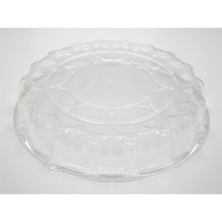 Pactiv Clear Dome Lid for 18" Plastic Tray P9818
