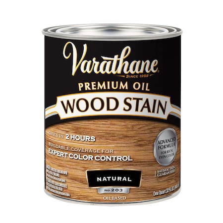 Varathane Premium Wood Stain, Oil Based, Natural, 1 Quart 211688H
