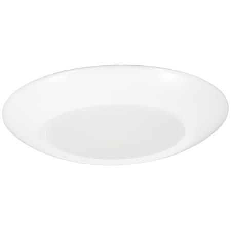 Brillo 6 in. 15W 5CCT 90CRI Luke Round Disk LED Flush Mount Ceiling Light, White BR3014835