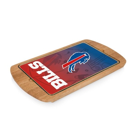 Picnic Time Family Of Brands NFL Buffalo Bills - Billboard Glass Top Serving Tray 911-01-505-044-2