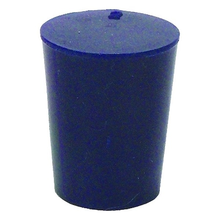 United Scientific Supplies Inc Stopper, 25 mm H, Silicone, Blue, PK12 UNSST2