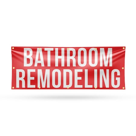 Signmission Bathroom Remodeling, 48 Inch x 120 Inch, Vinyl Banner B-120-30483