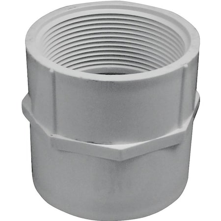Genova LASCO 435040BC Pipe Adapter, 4 in, Slip x FIP, PVC, SCH 40 Schedule 435040-BC