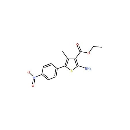 Ak Scientific Ethyl 2-amino-4-methyl-5-(4-nitro-phenyl)-thiophene-3-carboxylate (5g), CAS 174072-89-0 6682AH-5g