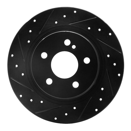 Dynamic Friction Co DFC Brake Rotor - Drilled and Slotted - Black 633-63086L