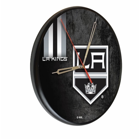 Holland Bar Stool Co Los Angeles Kings 13" Solid Wood Clock WClkPBlk03LAKing