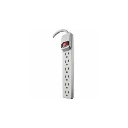 Southwire Power Strip, 6 Outlet(s) 2 ft., White 41366