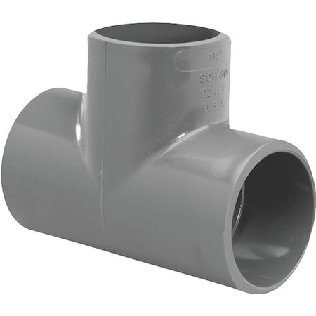 Genova LASCO 801015BC Pipe Tee, 112 in, Slip, PVC, SCH 80 Schedule 801015-BC