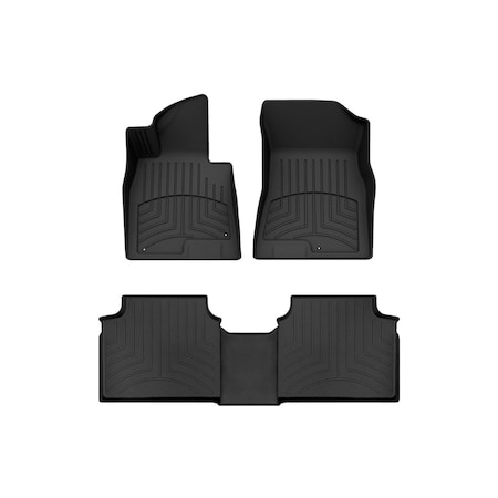 Weathertech Black, Front and Rear FloorLiner HP 441598-1-2IM
