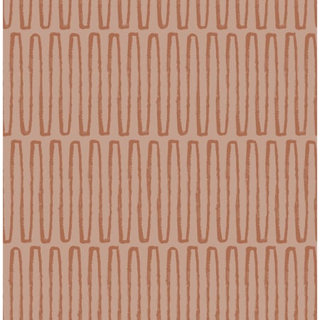 A-Street Prints Lars Coral Retro Wave Wallpaper 4066-26503