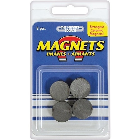Magnet Source 0 Magnetic Disc, 34 in Dia, Charcoal Gray 7003