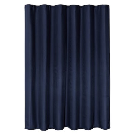 Homeroots Luxurious Navy Waffle Weave Shower Curtain 399720
