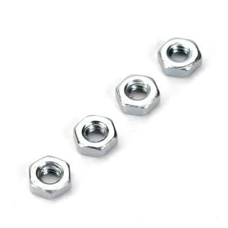 Dubro Products 3 mm Steel Hex Nuts, Metric, 4PK DUB2105