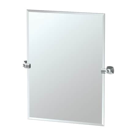 Gatco Jewel 31.5" Frameless Rectangle Mirror, Chrome 4149S