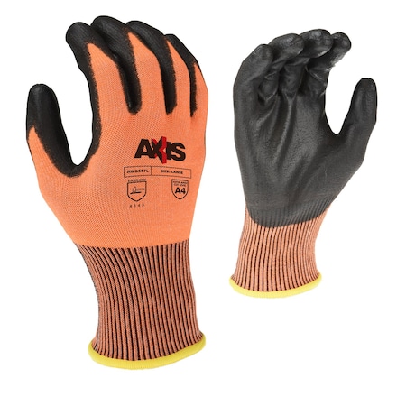 Radians Cut-Resistant Gloves, Cut Level A4 , Polyurethane , S RWG557S