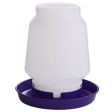 Little Giant Poultry Fount, 1 gal Capacity, Plastic, Purple, Screw-On Mounting 7506PURPLE