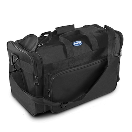 Propac Duffel Bag, Polyester, 9" L, 18" W D2006-BLACK