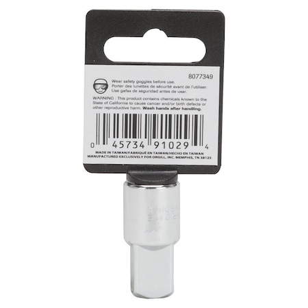 Vulcan Socket Adapter, Female Male Drive, 1-3/8 in L, 8077349-OG MT6491799