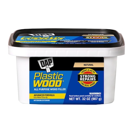 Dap PLASTIC WOOD LATEX NATURAL QT (4 Pack), 4PK 7079800525