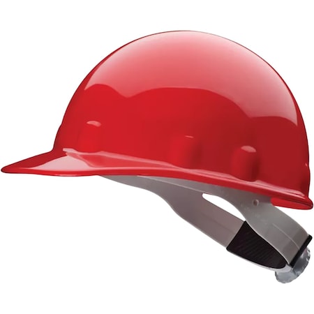 Fibre-Metal By Honeywell Type I, Non-Vented, Cap-Style Smooth Dome Hard Hat w/Heat Resistant Thermoplastic HDPE Shell, 8-Point E2RW15A000